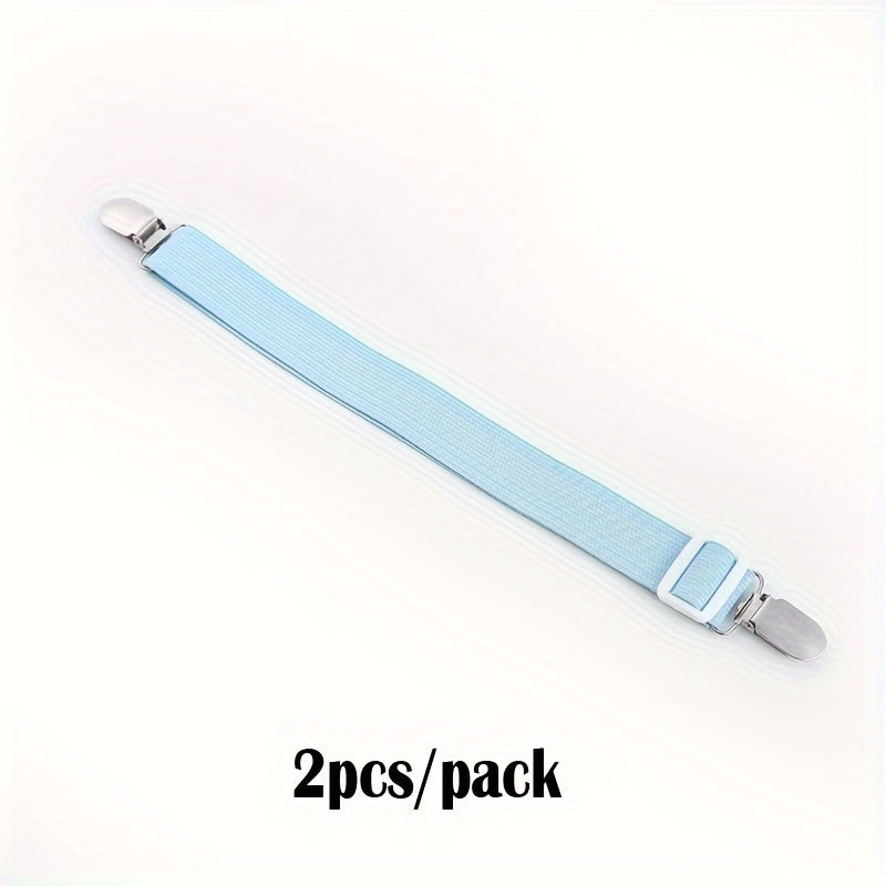 Juego de 2 clips ajustables para sábanas, hebillas antideslizantes para mantener las sábanas seguras