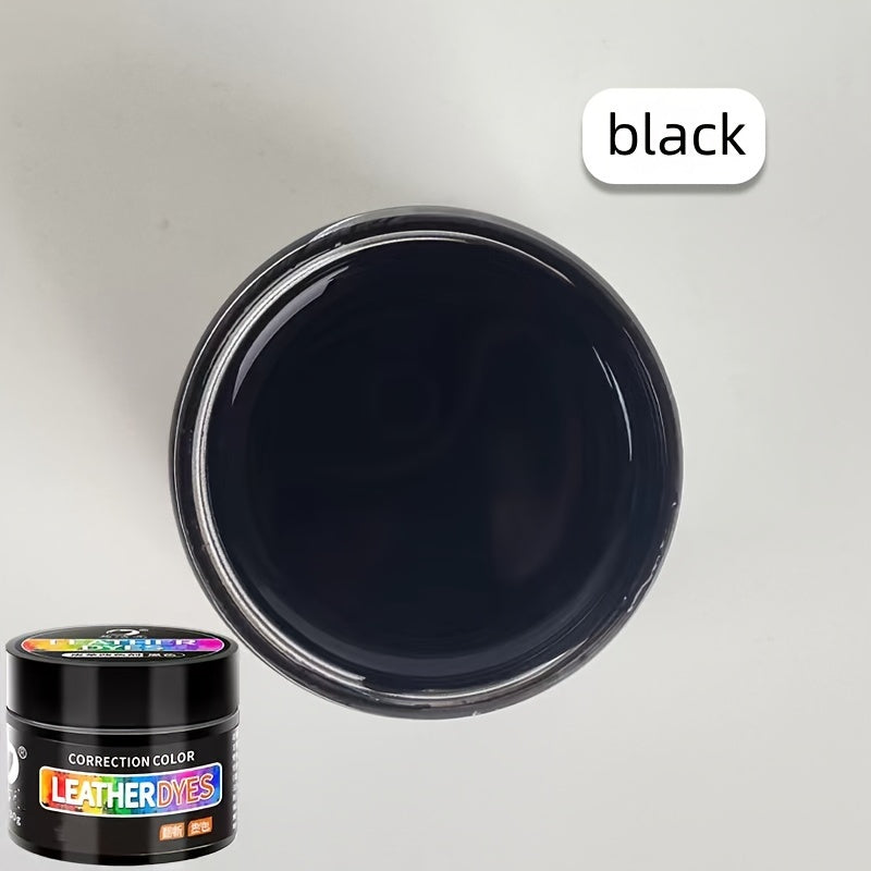 Crema de reparación de color de cuero 30g - Tinte restaurador para cuero para arañazos desvanecidos
