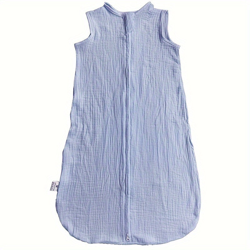 Baby Sleeping Bag for Infants 0-18 Months Cotton Muslin with 2-Way Zipper