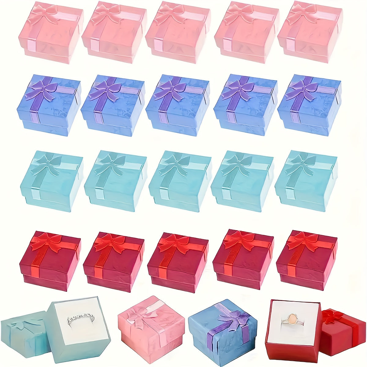 Jewelry Ring Box in Multiple Colors for Gift Storage