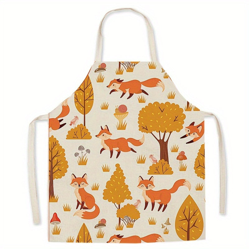 Delantal de poliéster con protección resistente a aceite y manchas para cocinar y asar