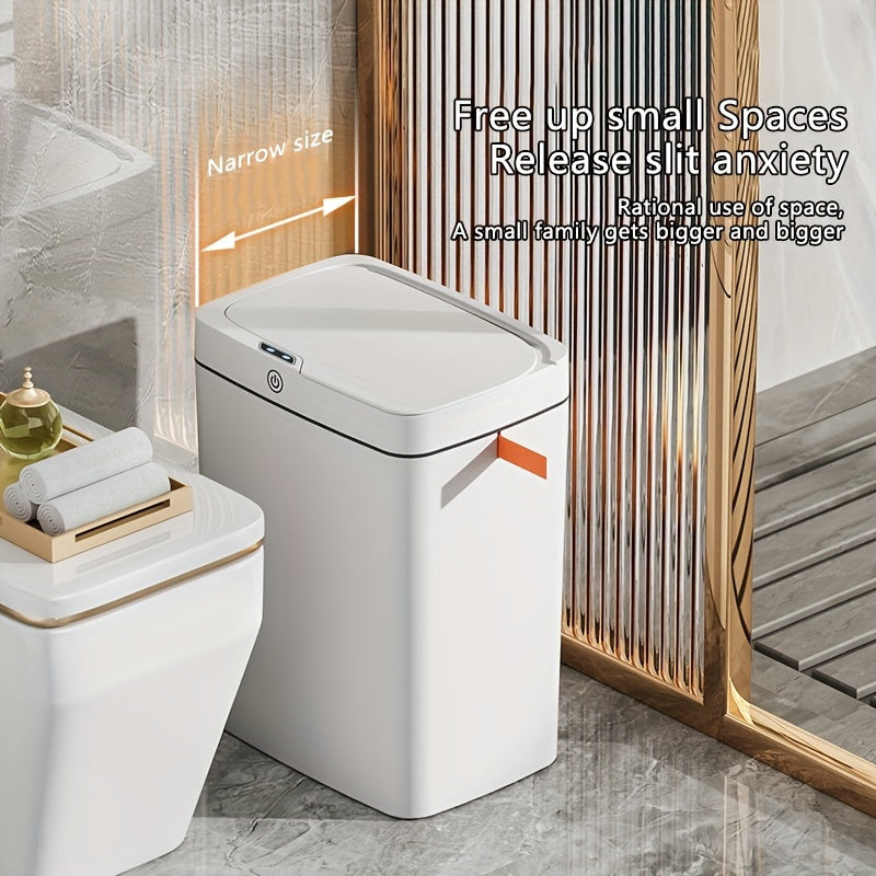 Tegmasdan 15L chiqindi qutisi, avtomatik qopqoq ochilishi bilan, oshxona, hammom va yotoqxona uchun ideal. Batareyalar bilan ishlaydi (batareyalar kiritilmagan).