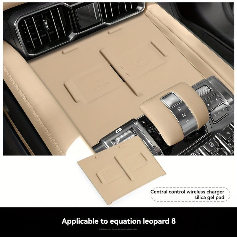 Wireless Charging Anti-Slip Mat for Car Dashboard Durable Silicone Organizer