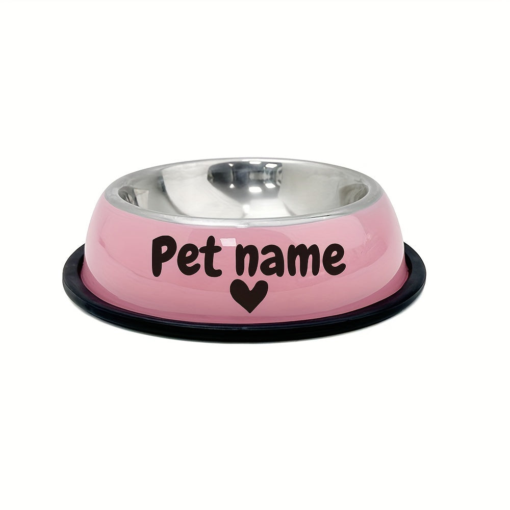 Индивидуальная миска для собак из нержавеющей стали с нескользящей основой для собак от маленьких до больших