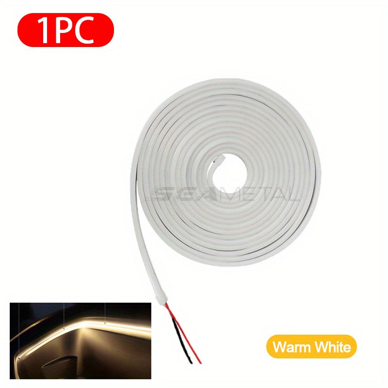 Tira de luces LED flexible para coches 5m lámpara ambiental brillante para interior