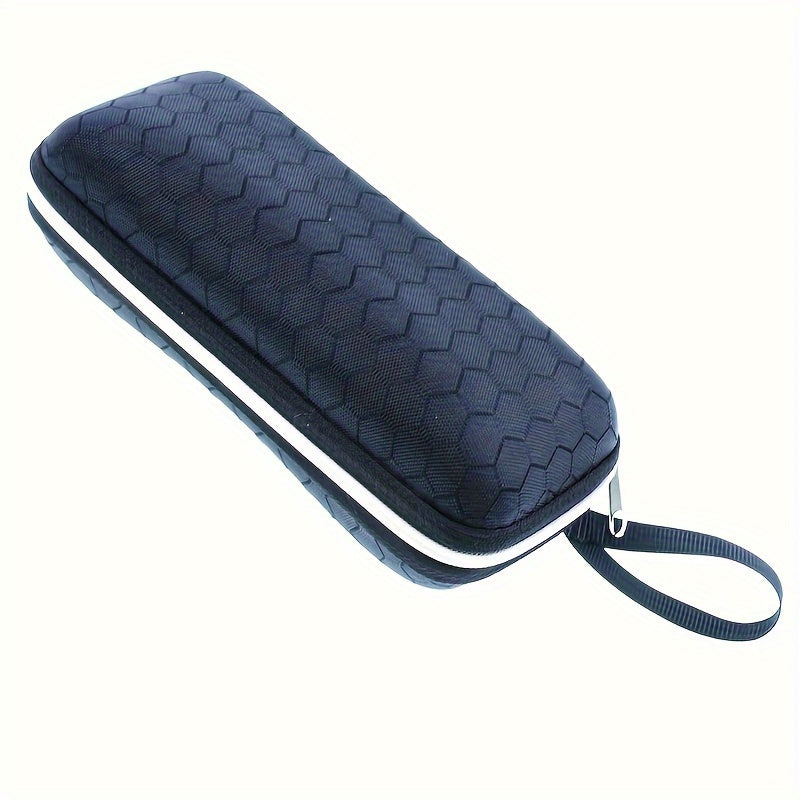 Four Stylish EVA Hard Shell Eyeglass Cases Zipper Closure Travel Pouch for Men Women