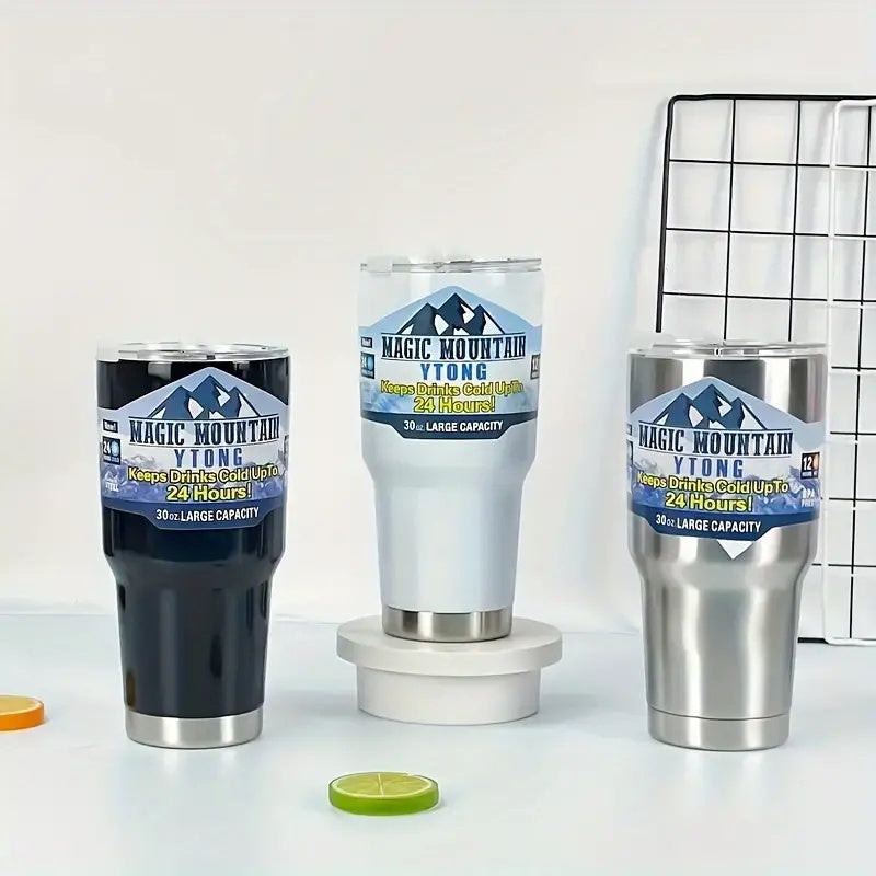 Termo de viaje de acero inoxidable 30oz con tapa a prueba de fugas para café y té