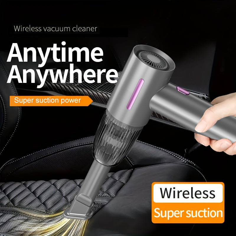 High-Power 74W Cordless Vacuum Cleaner with 4000mAh Rechargeable Battery Quiet 70dB for Cars Homes RVs
