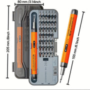 Portable Electric Screwdriver Set with High Torque Rechargeable Cordless Home Use 46-in-1 Multifunctional Tool Kit
