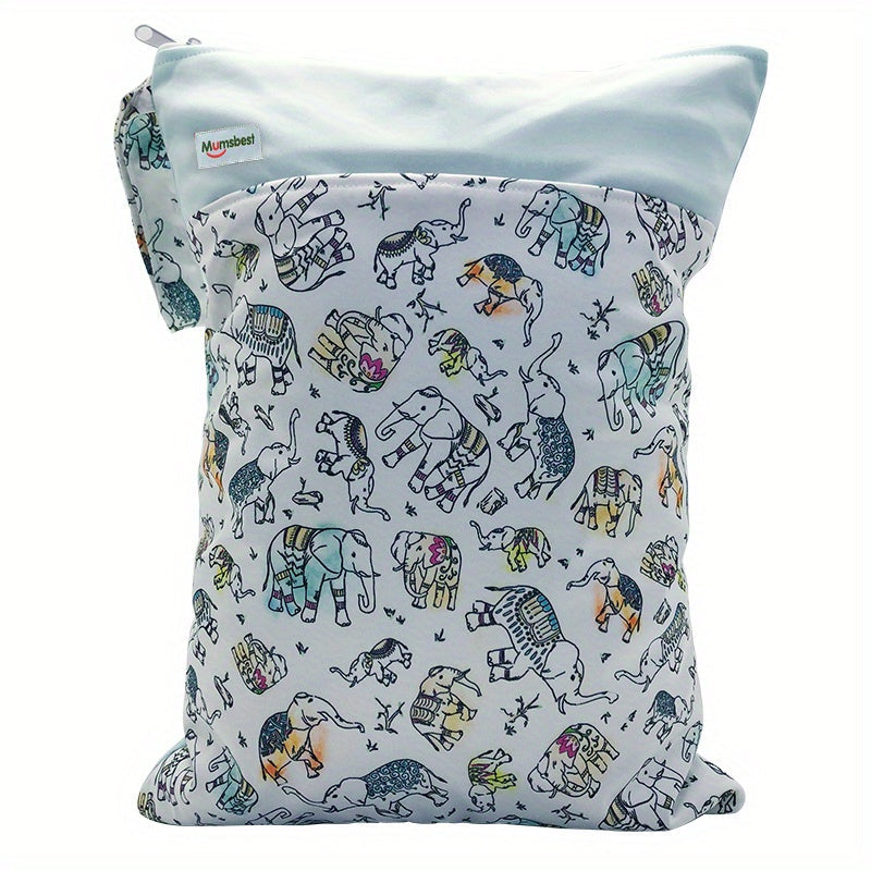 Suv o'tkazmaydigan, qayta ishlatiladigan ho'l va quruq sumka, mato choyshablari va pomp qismlari uchun, zipli cho'ntaklar bilan