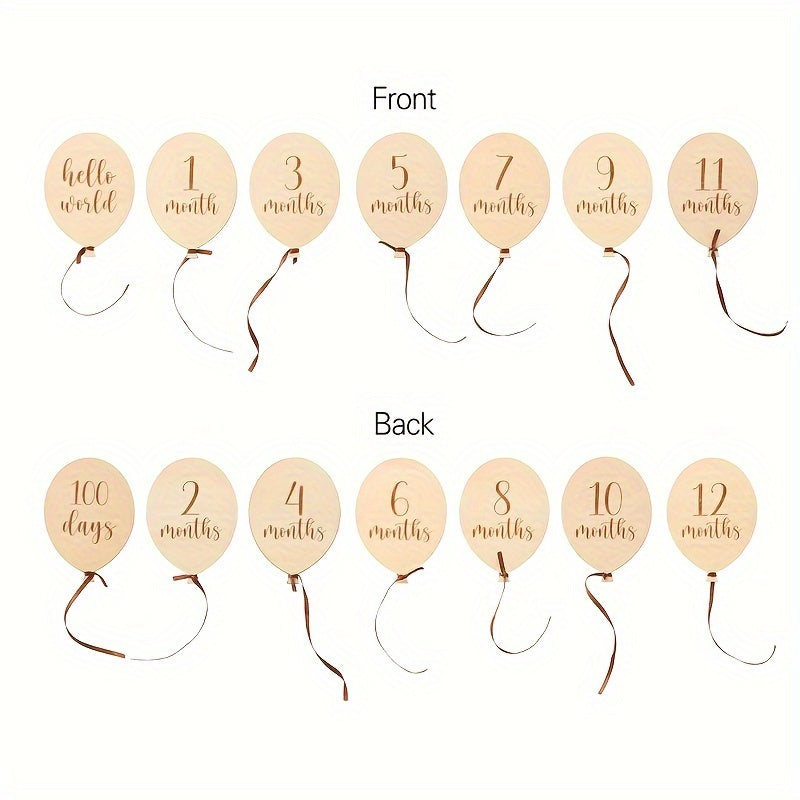 Baby Milestone Cards Monthly Growth Tracker for Baby Photos and Nursery Decor