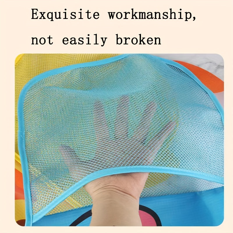 Baby Bath Toy Storage Bag with Suction Cups Kid's Bathroom Organizer