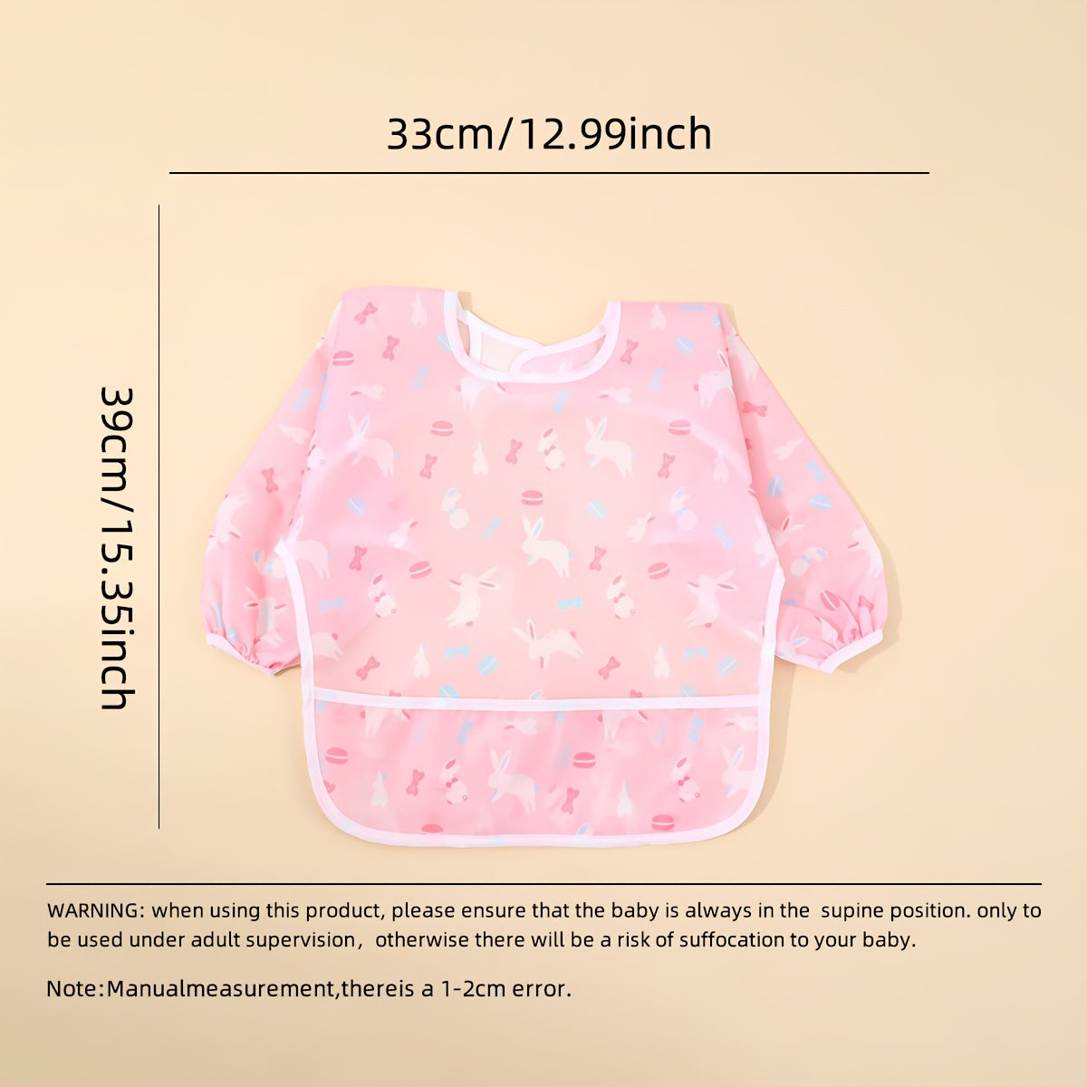 Children's Waterproof Stain-Resistant Cartoon Mealtime Clothing for Boys and Girls