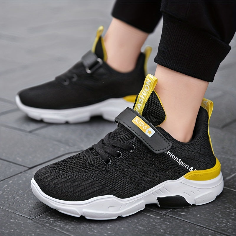 Мужские дышащие сетчатые кроссовки для возрастных групп до 14 лет с застежкой-кисточкой и подошвой из ЭВА