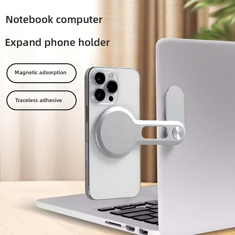 Magnetic Phone Holder for Desktop and Laptop Aluminum Alloy Folding Screen Mount