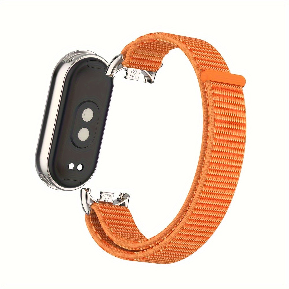 Nylon Loop Strap for Smartwatch Compatible with Mi Band 8 9 9 NFC Polyamide Water-Resistant Not Water Resistant