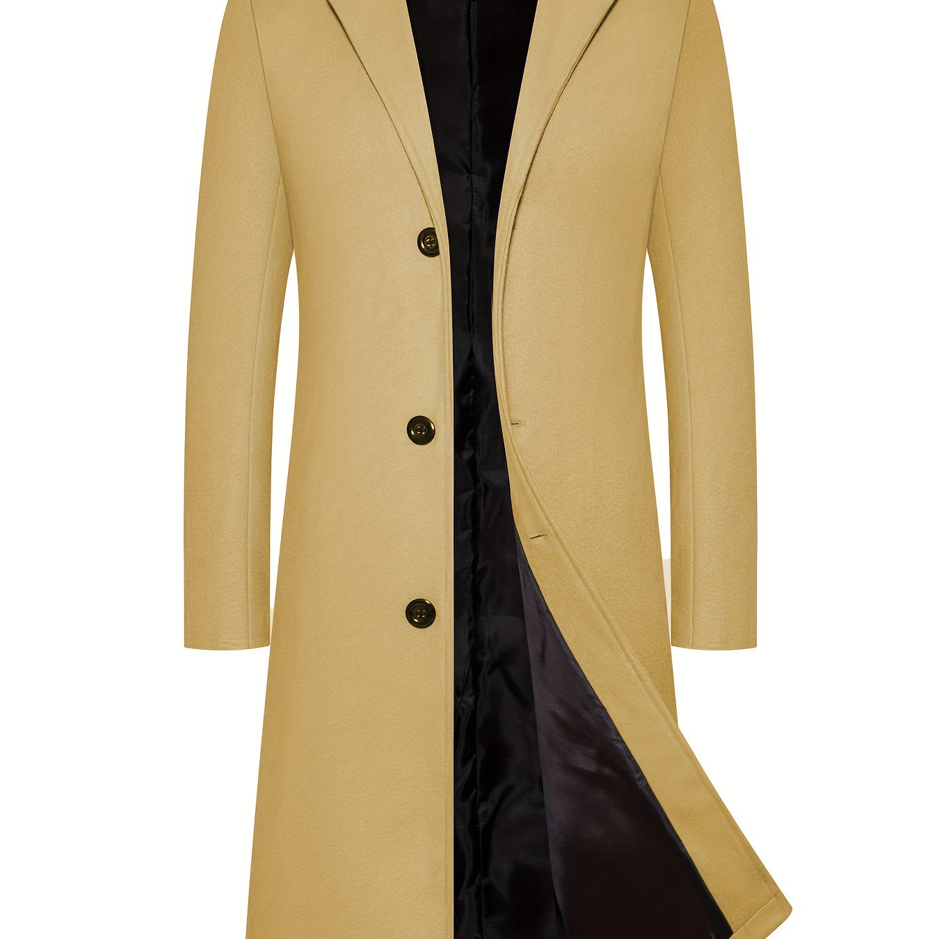 2024 Erkaklar uchun tor kesimli o'rta uzunlikdagi palto Yevropa va Amerikadan.