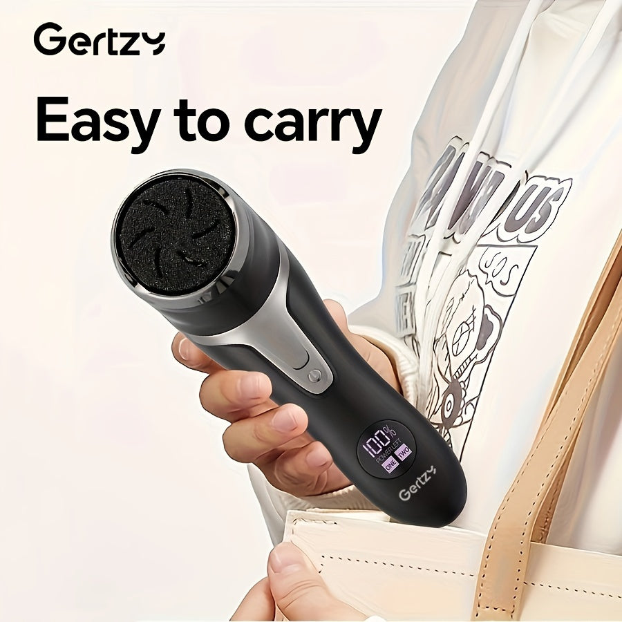 Electric Foot Grinder with Vacuum Cleaner LCD Display 2-Speed Dead Skin Remover