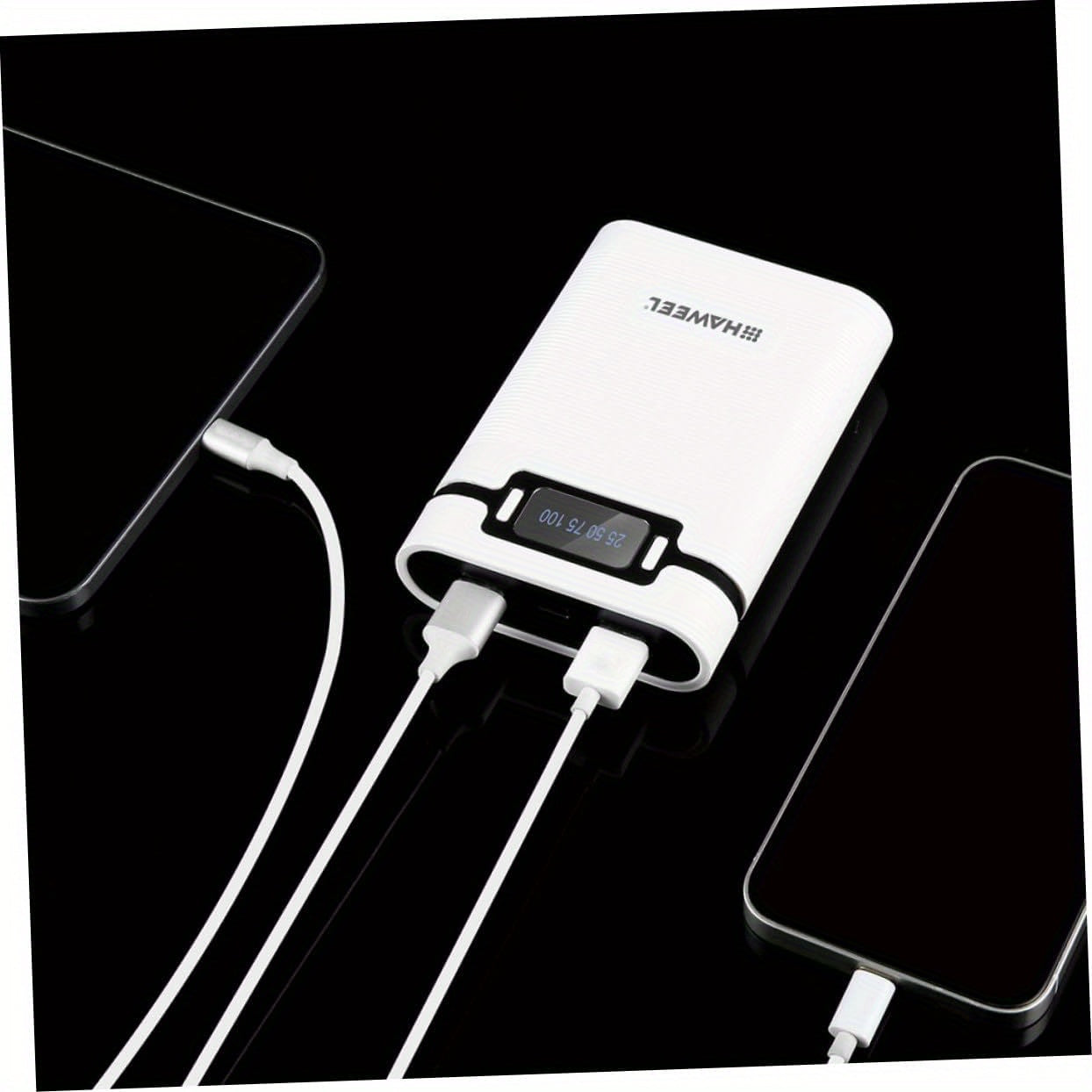 4-Section 18650 Battery Case with LED Indicator Portable Charging Box Plastic