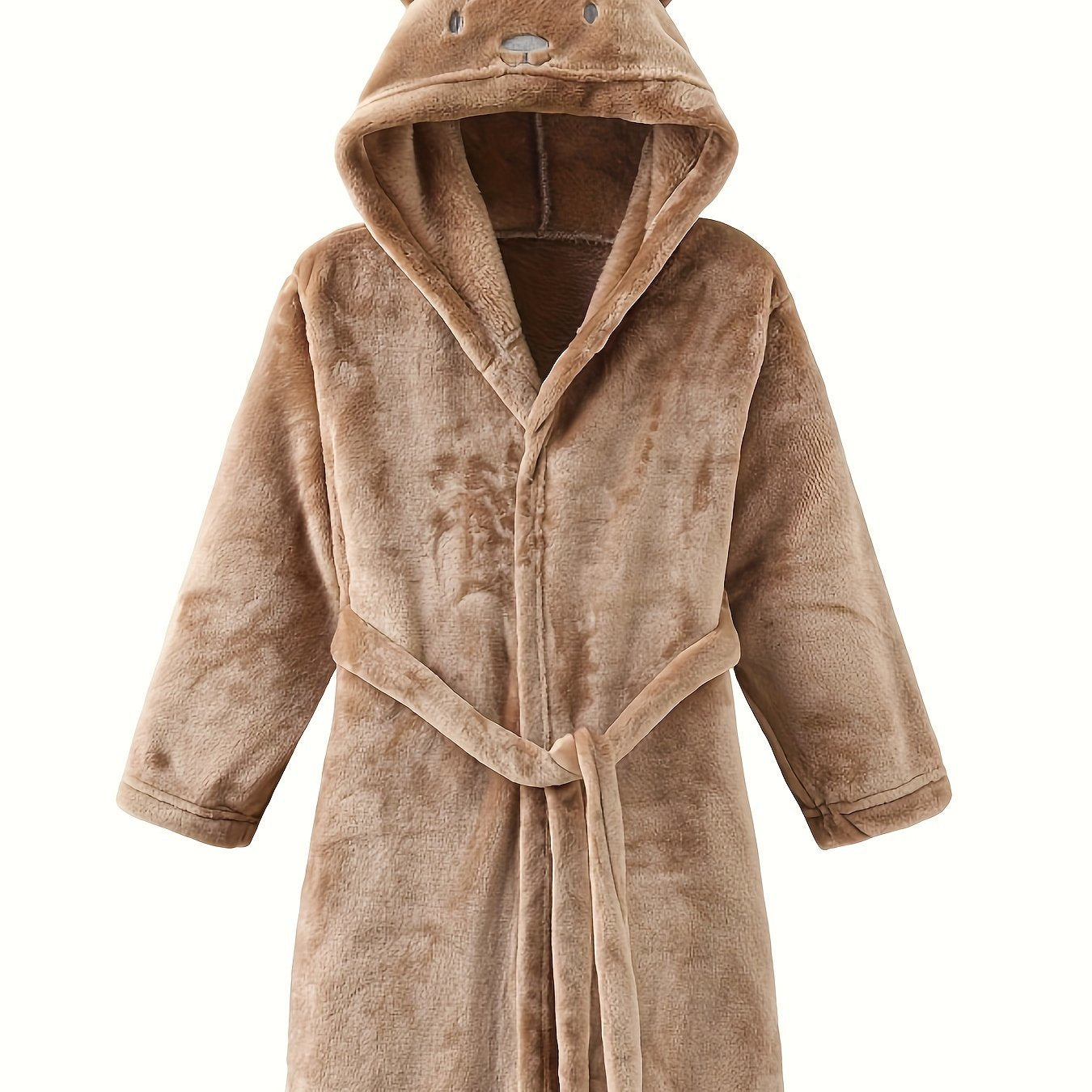 Bolalar uchun pushti koral junidan tayyorlangan qulay quyon quloqli hammom ro'moli, mashinada yuvish mumkin, qiziqarli hayvon dizayni bilan, barcha fasllar uchun mukammal, o'yinchoq kiyim.