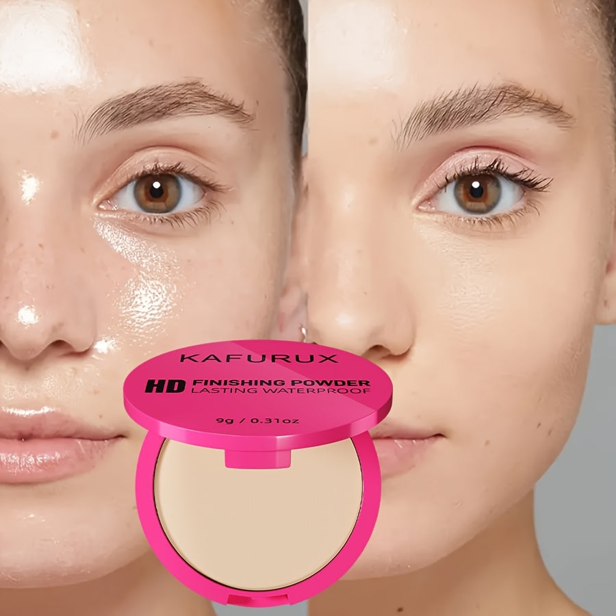 Pressed Powder Foundation Waterproof Matte Full Coverage for Light to Medium Skin
