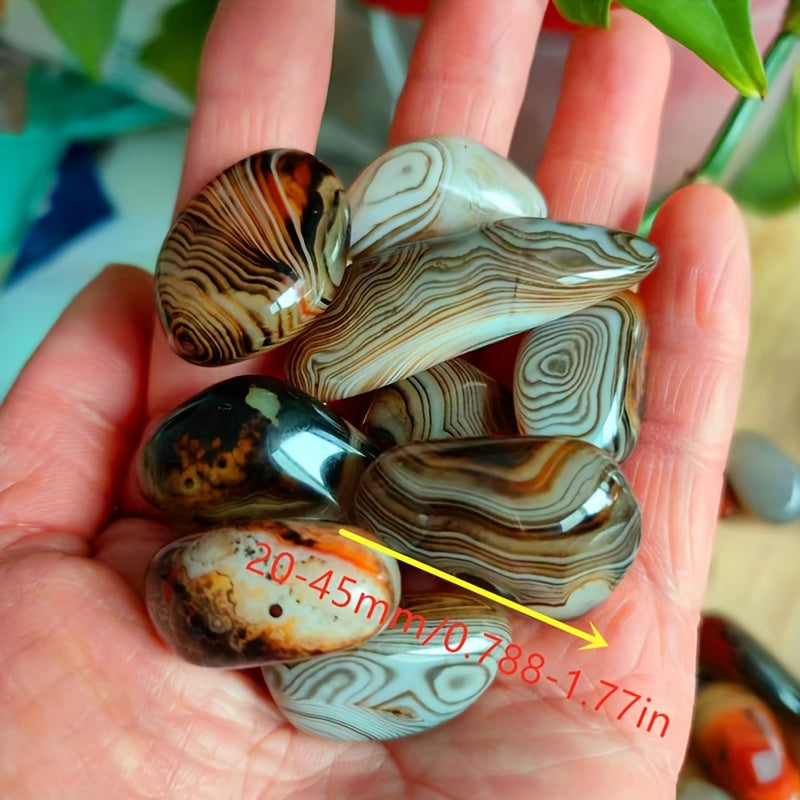 5-Piece Natural Agate Stone Set for Flower Pots Aquariums and Decorations