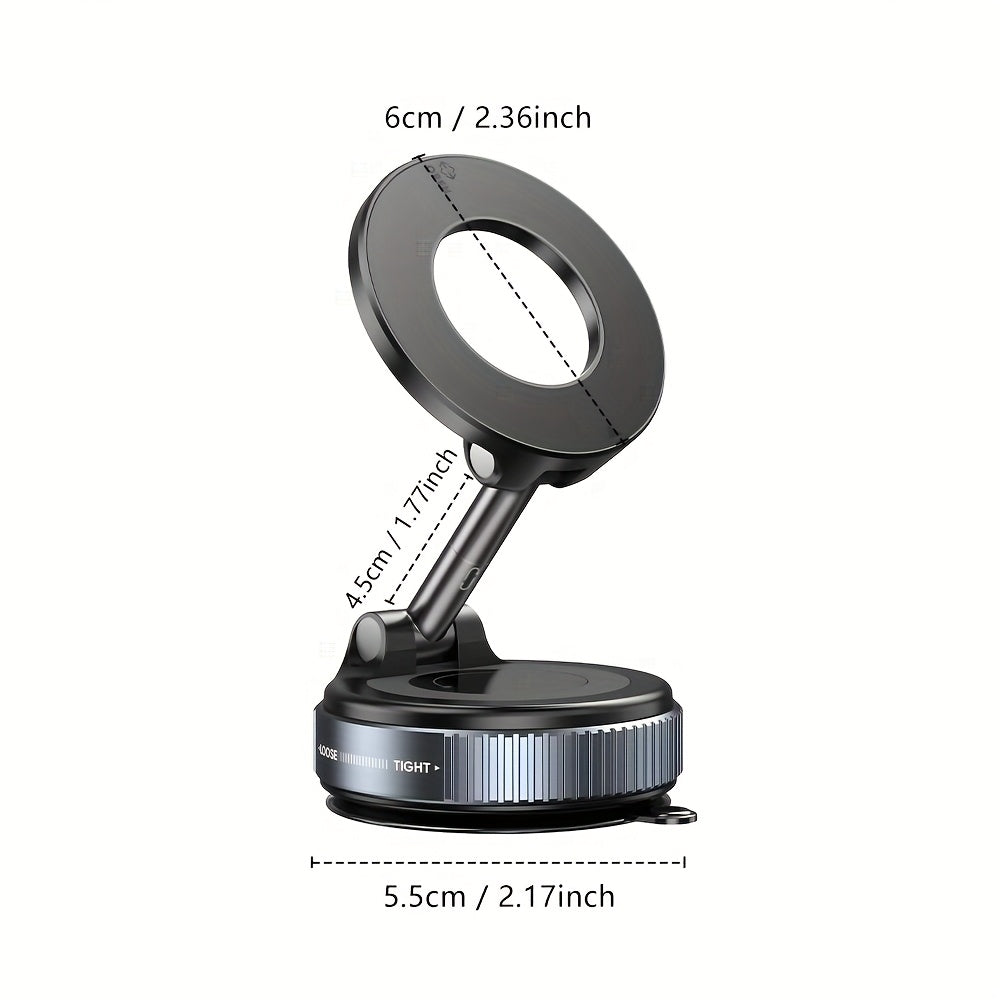 Magnetic Phone Holder Aluminum Alloy 360° Rotatable Car Dashboard Scraper