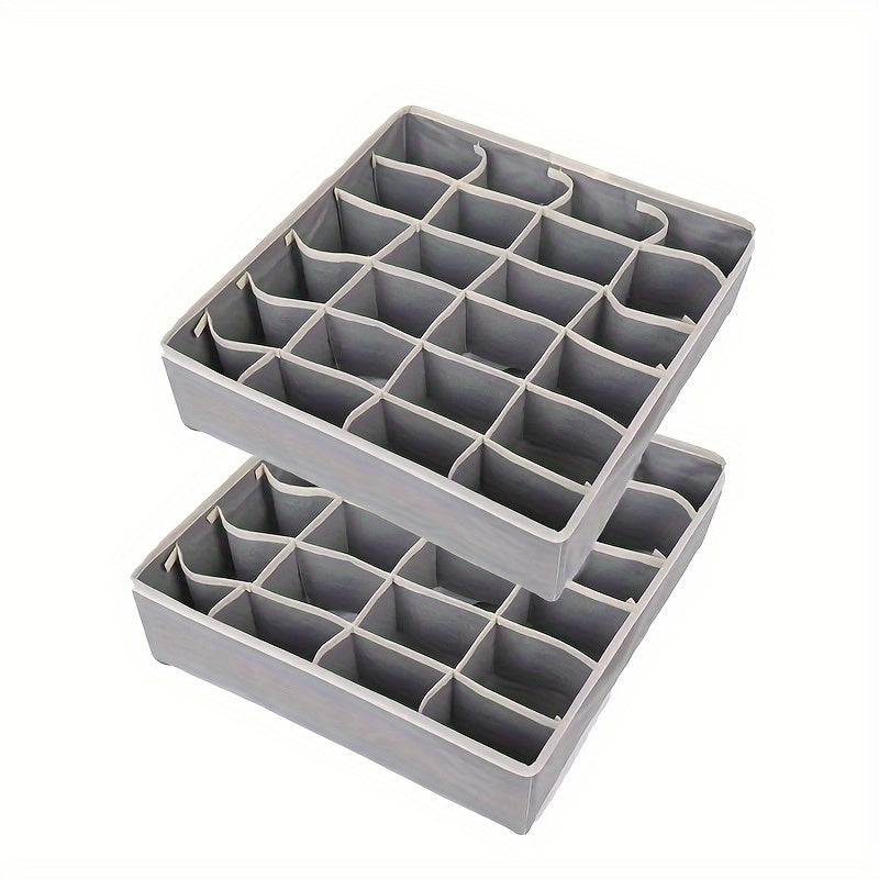 Set of 4 Foldable Non-Woven Storage Boxes for Closet Organization and Holiday Supplies