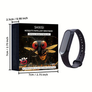 Unisex Silicone Mosquito Repellent Wristband for Outdoor Camping and Home Use