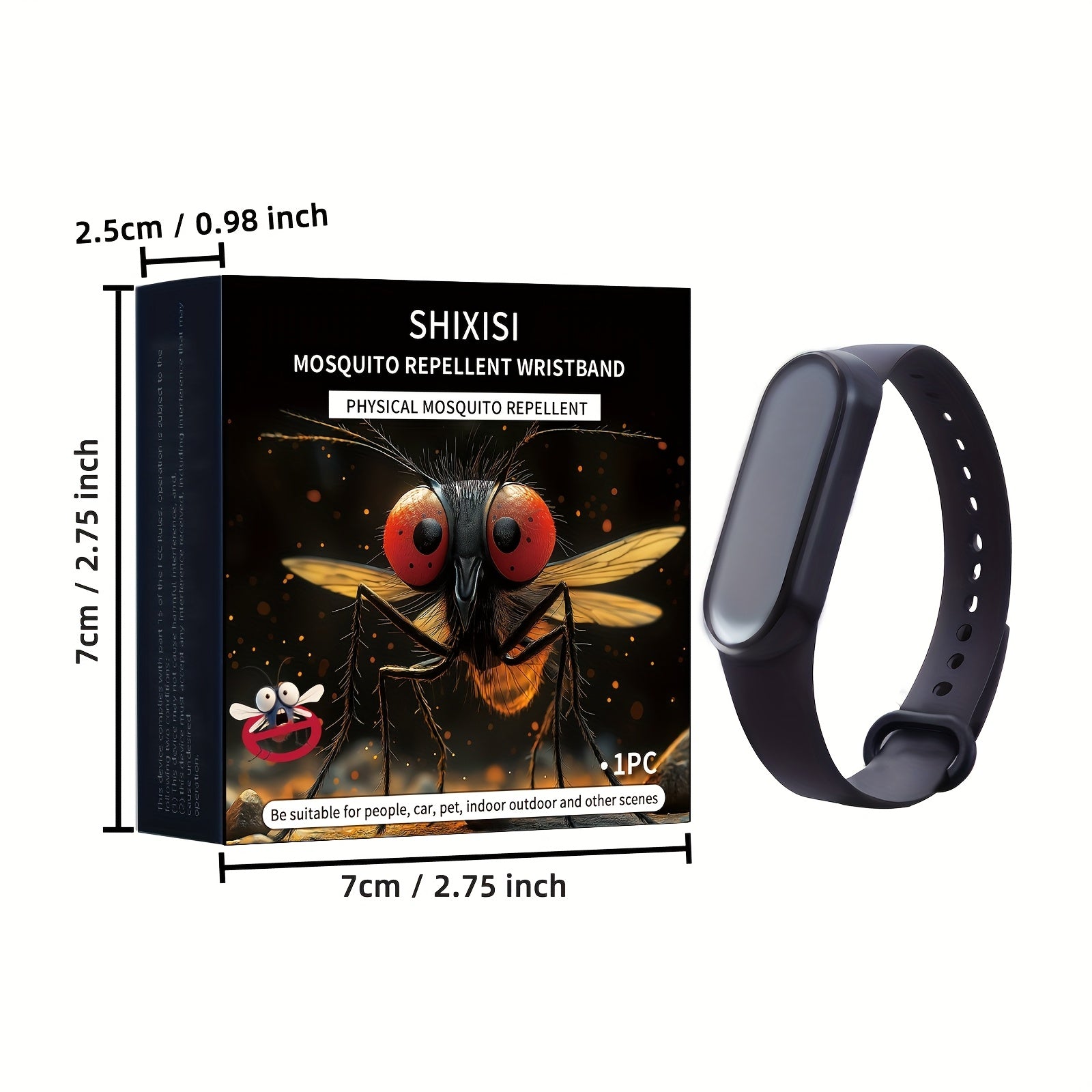 Unisex Silicone Mosquito Repellent Wristband for Outdoor Camping and Home Use