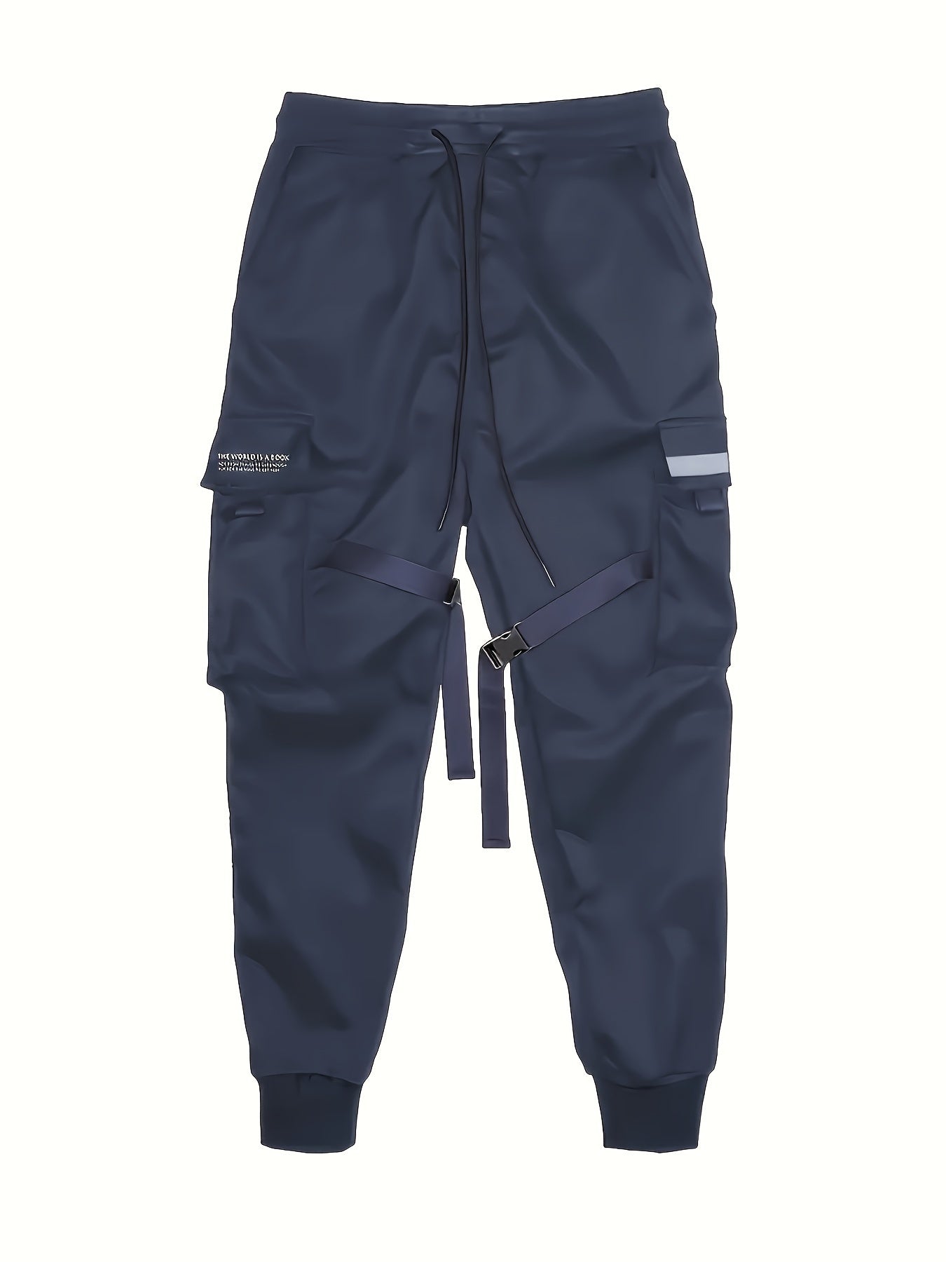 Men's Cargo Pants with Multiple Flap Pockets Casual Work and Outdoor Wear Polyester All-Season