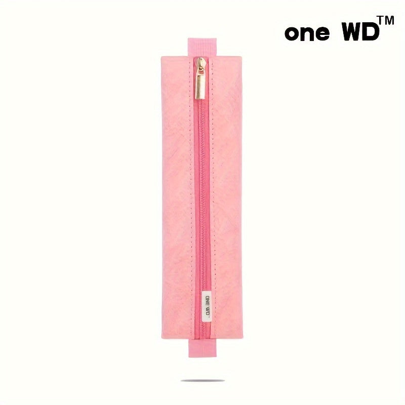 Lightweight Dupond Paper Pencil Case with Zipper for School Supplies