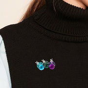 Ladybug Brooch Pin Irregular Shape Insect Lapel Accessory for Women