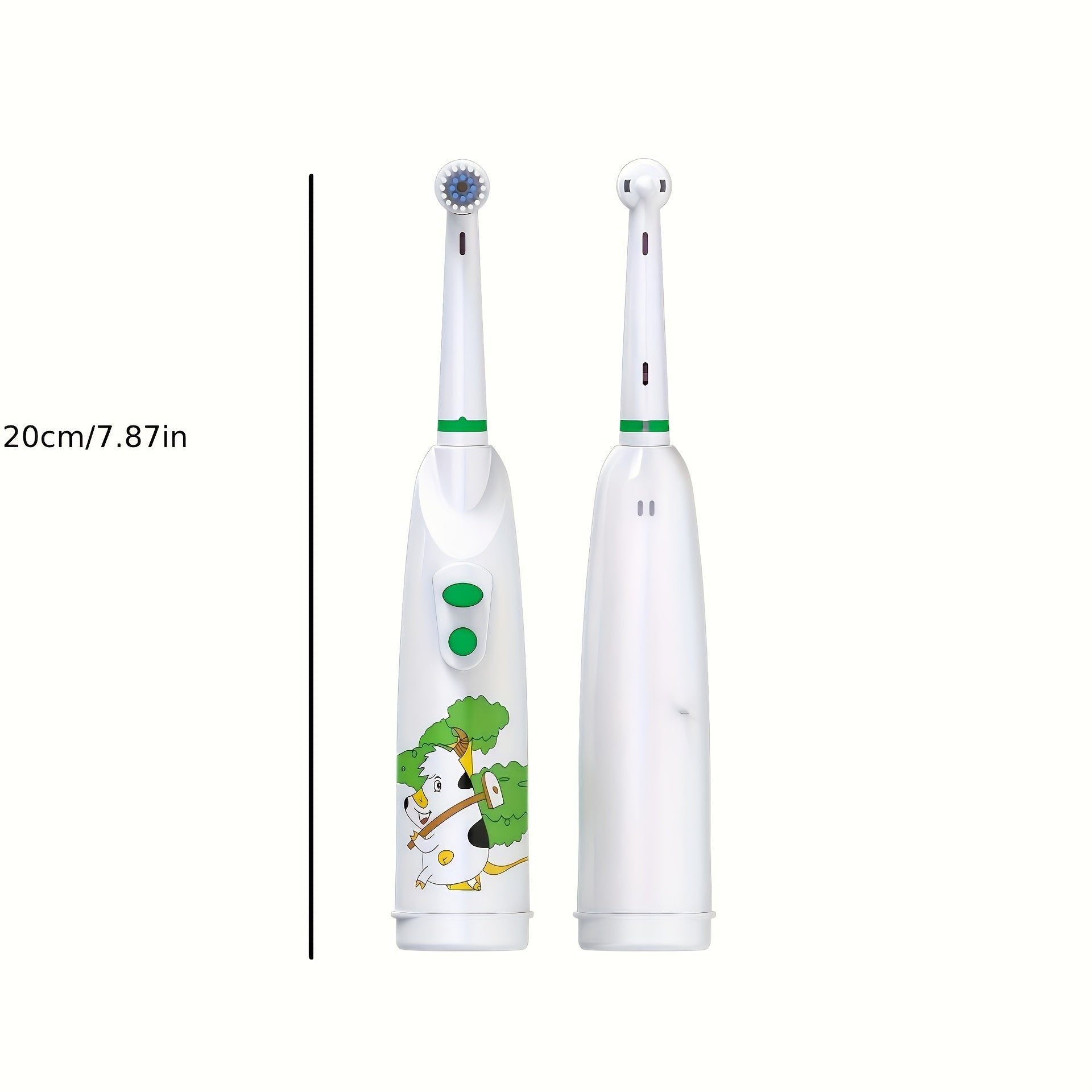 Kids Electric Toothbrush 3 Colors Smart Rotating Brush Heads Safe Round Head