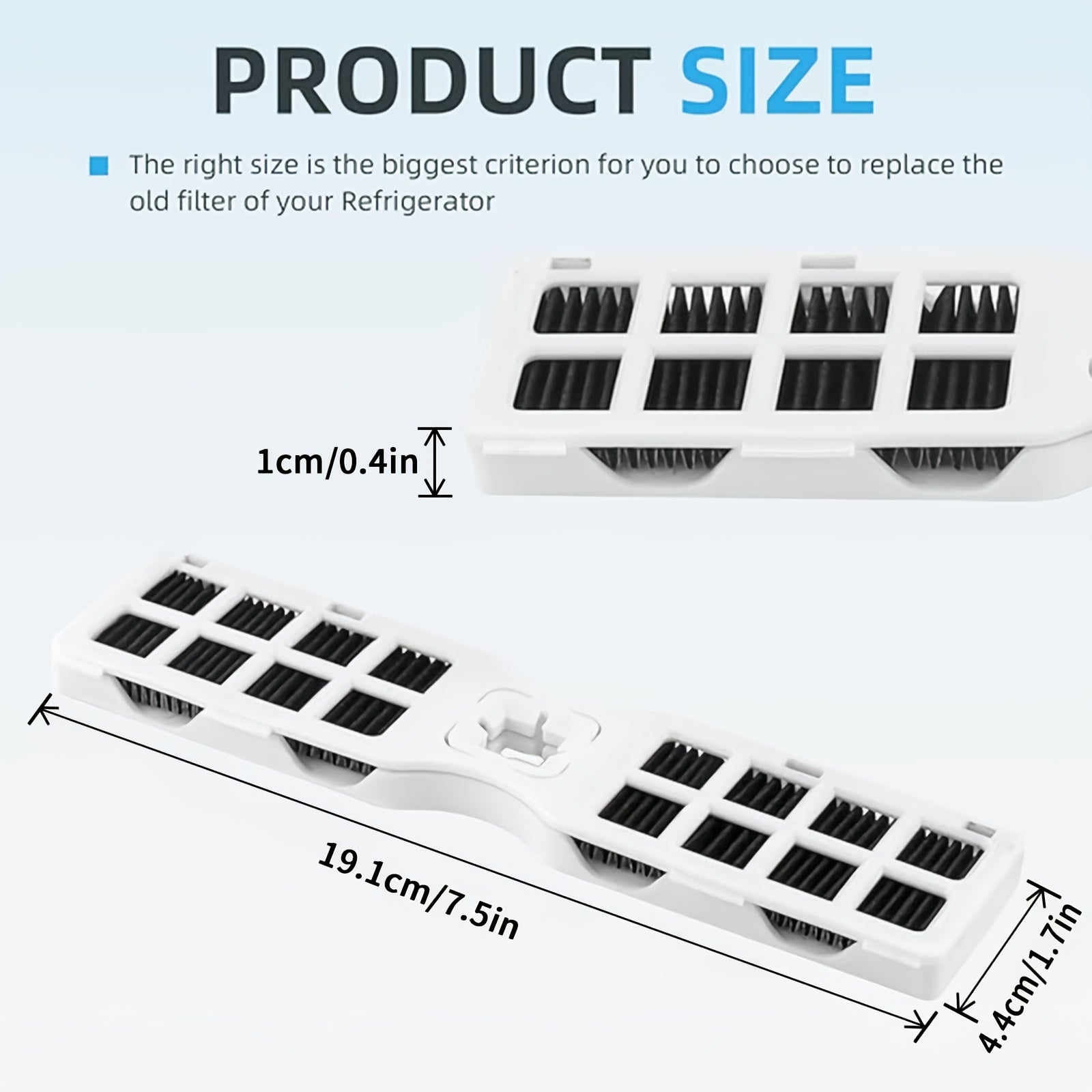 Refrigerator Air Filter 1/2/3/4 Pack Compatible with Frigidaire AF-2 FRFC2323AS