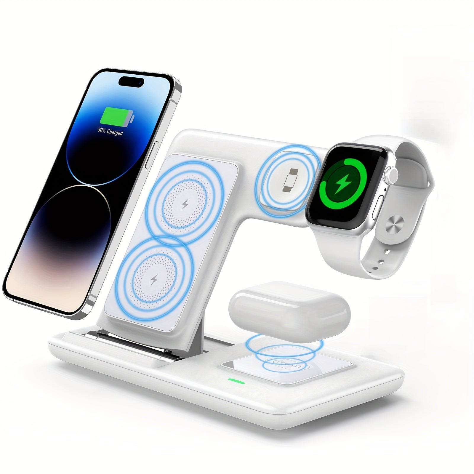 Складная беспроводная зарядная подставка для Apple Watch, AirPods и iPhone 14 13 11
