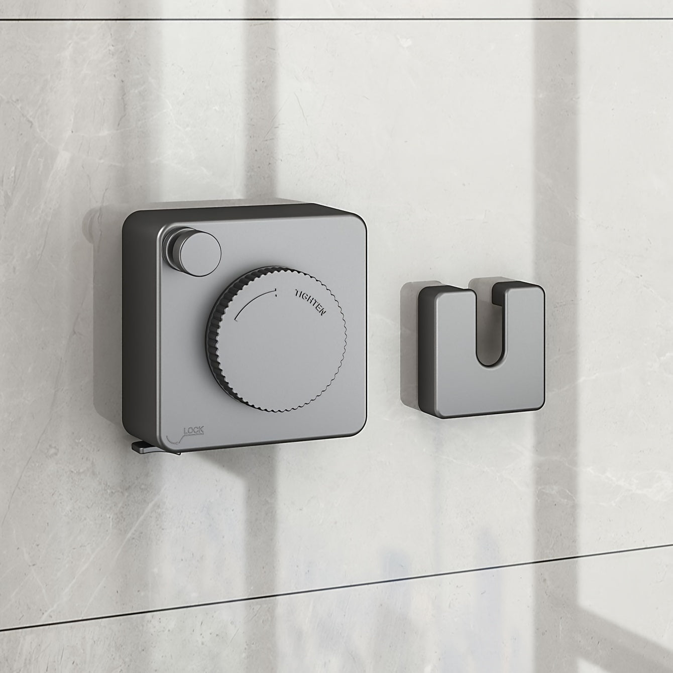 Square Clothesline with 4.8m Wire Rope for Home Bathroom Balcony