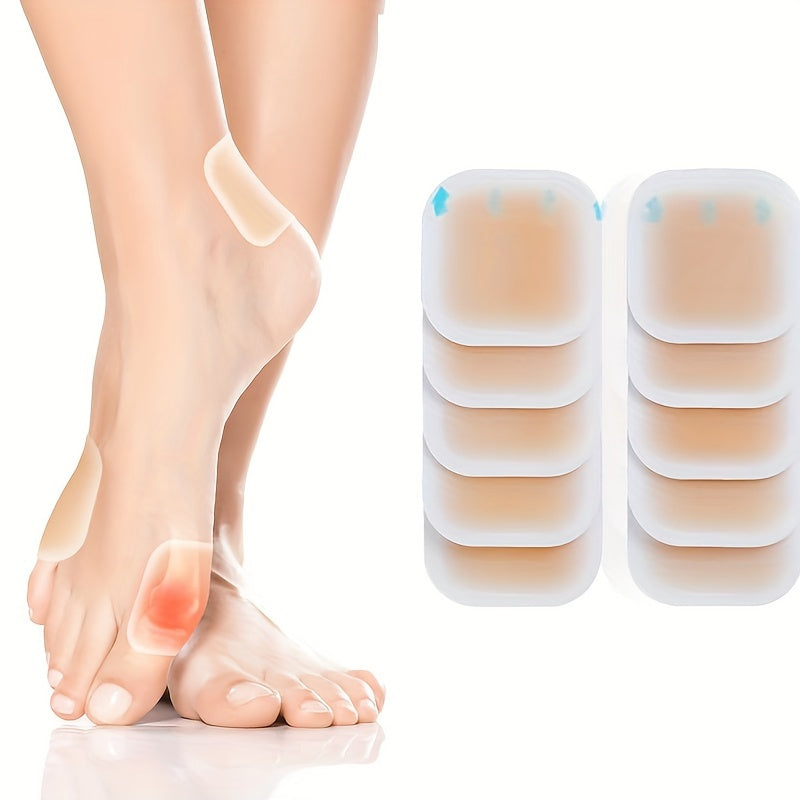 Unisex Silikon Gidrogel Blister Yostiqlari 5 ta paket Anti-Friction Oyoq parvarishi