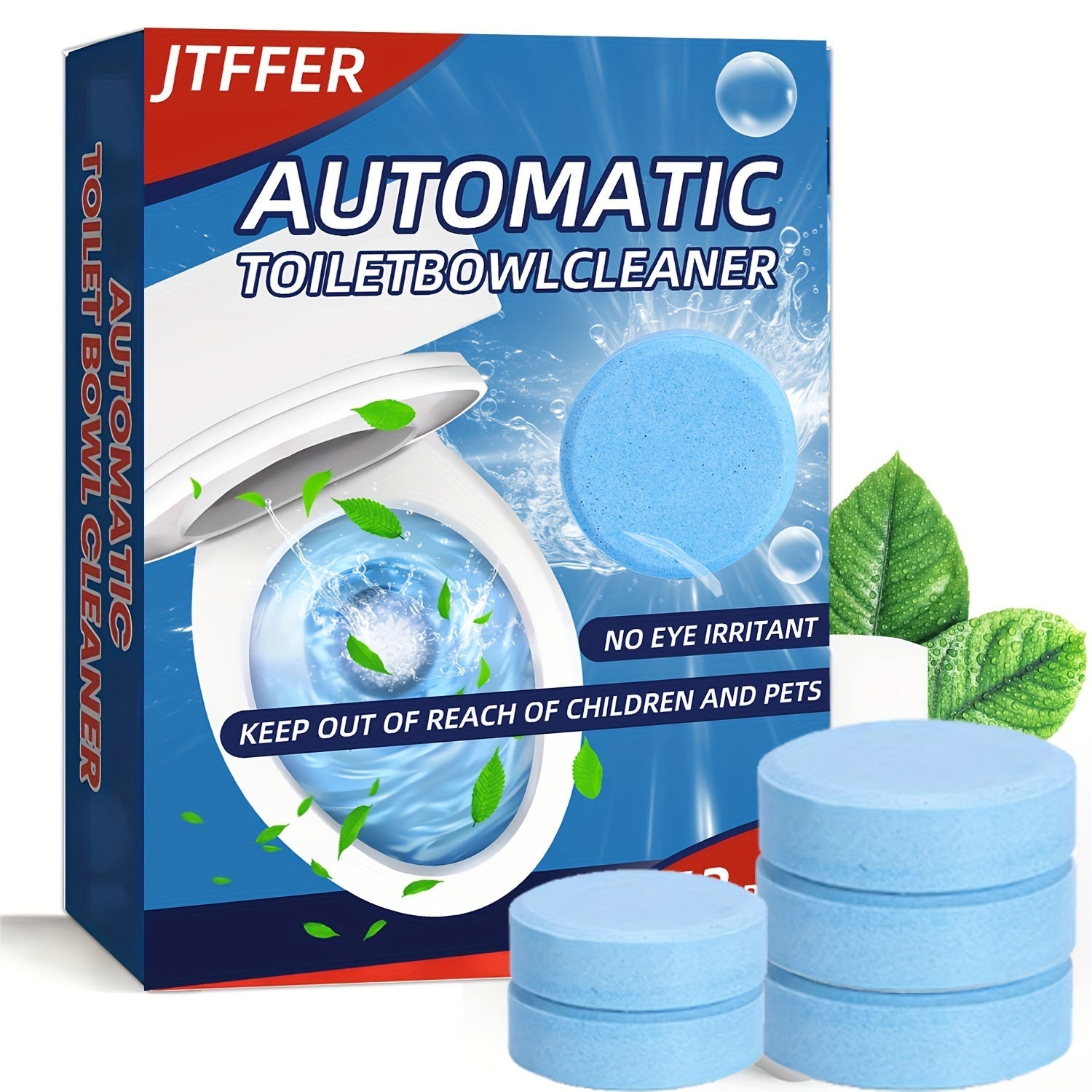 Automatic Toilet Bowl Cleaner Tablets 12/24pcs Effervescent Descaling Deodorizing
