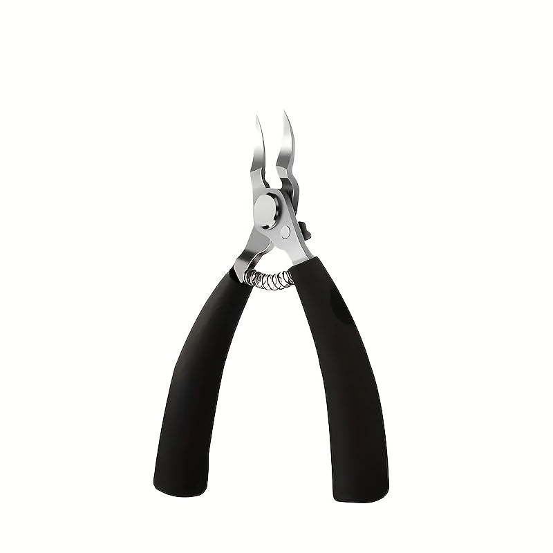 Stainless Steel Toenail Clippers for Thick Nails, Curved Blade, Professional