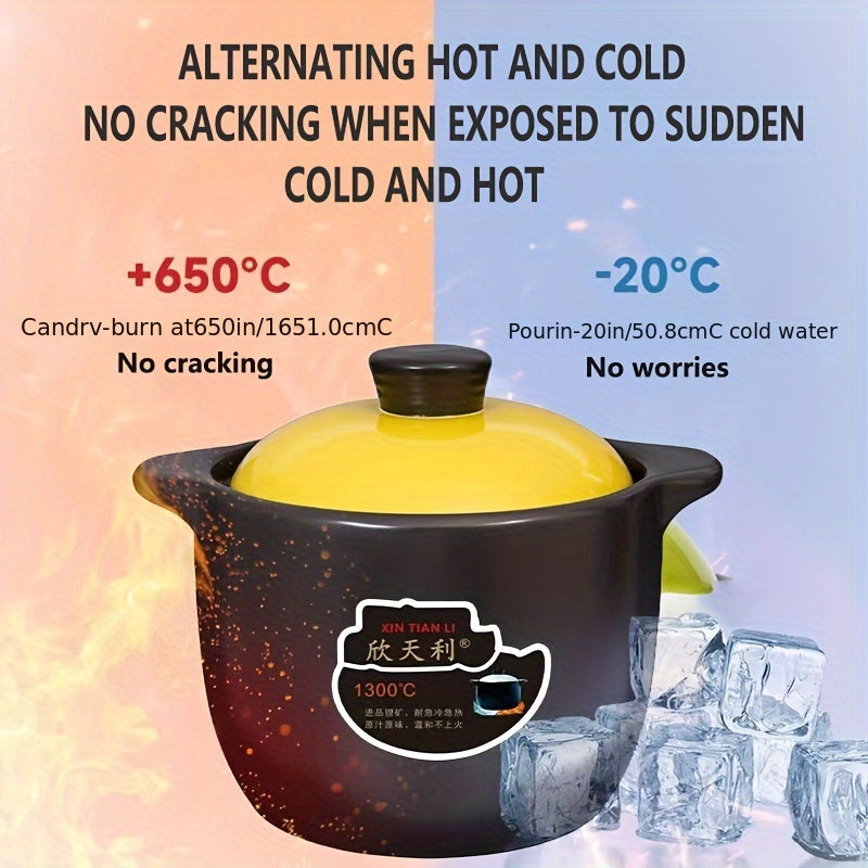 Ceramic Cookware Casserole Set High-Temperature Resistant Dishwasher Safe for Gas Stovetops