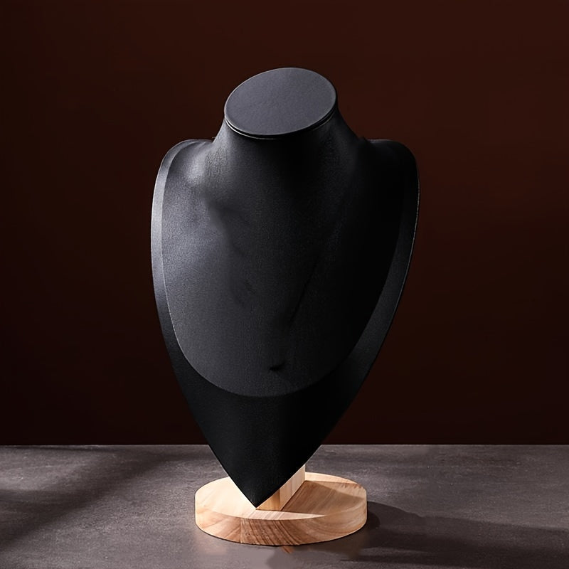 Perchero de joyería de madera en forma de corazón para collares, organizador de exhibición, 1 pieza