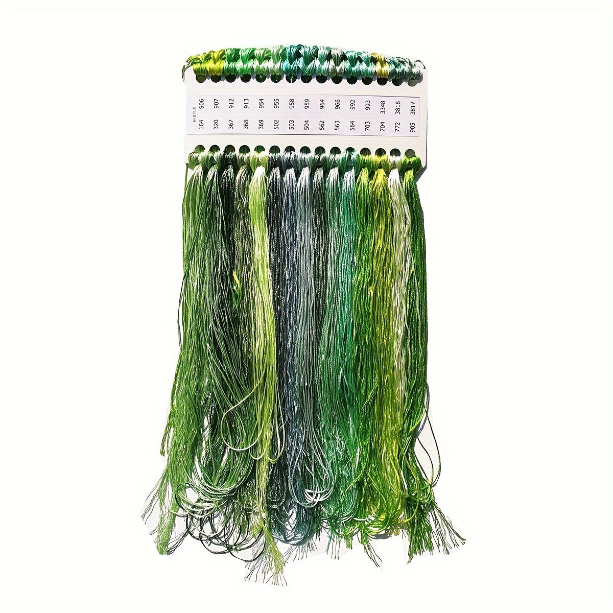 30-rangli polyester ipak ipi to'plami, xochbo'yash uchun o'z-o'zini tikish, igna ishlari