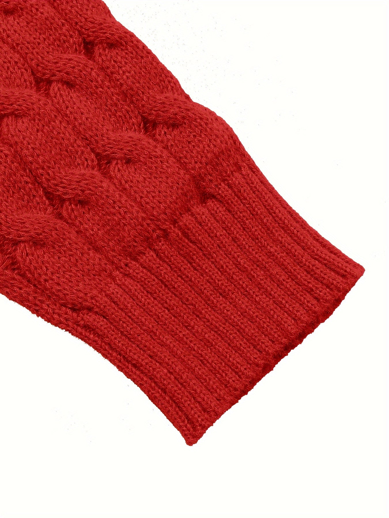 Plus Size Open Front Cardigan with Pockets Long Sleeves Women's Casual Winter Knit Polyester