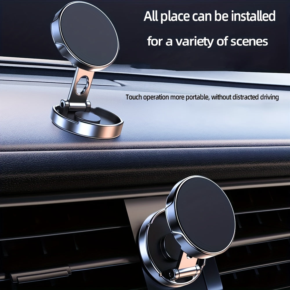 Universal Magnetic Car Phone Holder 720° Rotating Folding Air Vent GPS Support
