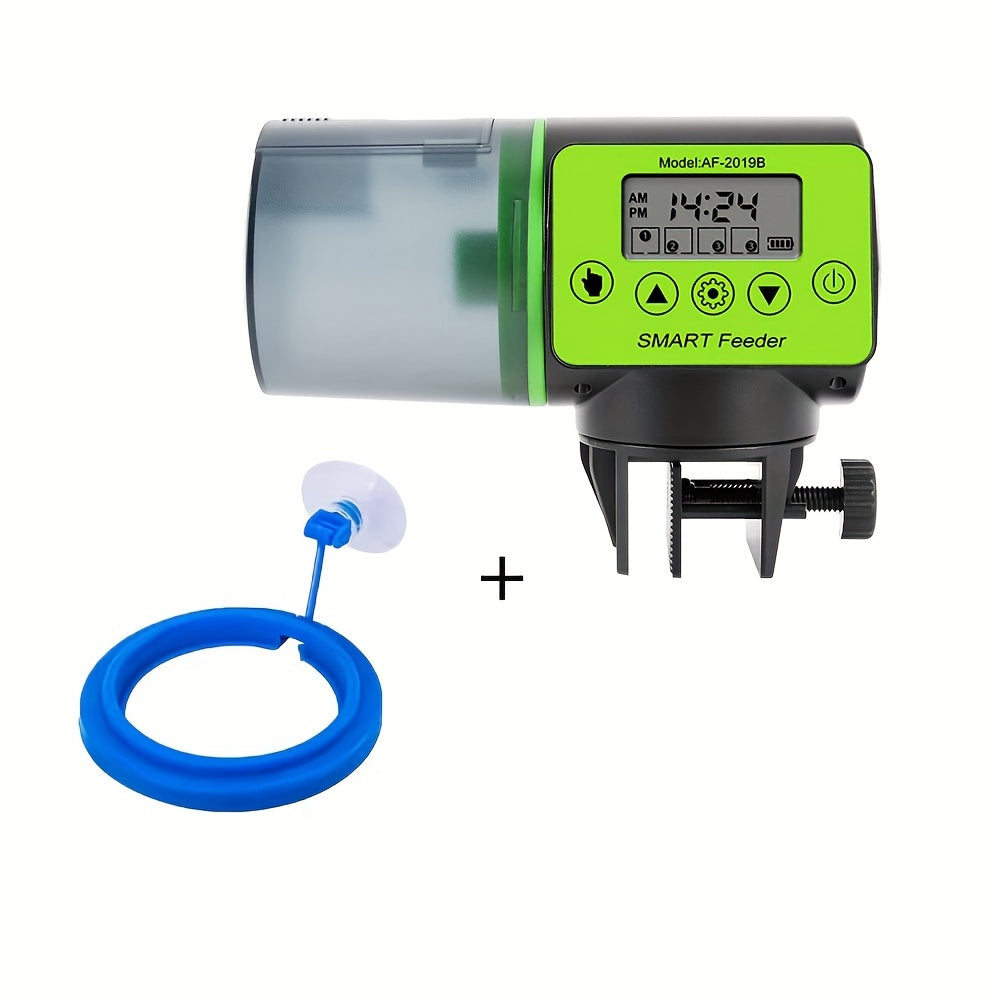 Automatic Fish Feeder 200ml with Smart Timing Battery Powered PVC