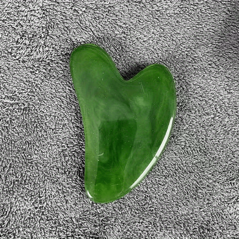 Heart-Shaped Resin Gua Sha Tool for Facial and Body Hair Removal