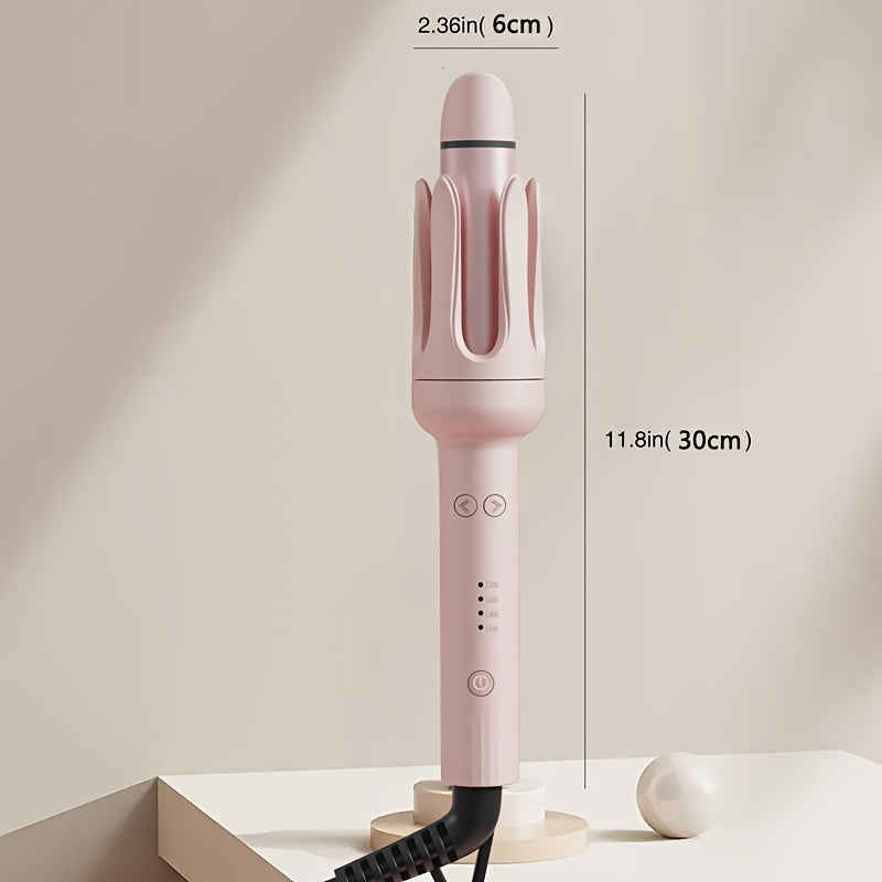 2-in-1 Automatic Hair Curler Straightener Negative Ion Smart Timer Auto Shut-off No Tangle