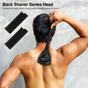 Set de maquinilla y hojas para espalda de hombre con mango ergonómico para afeitado en seco y húmedo