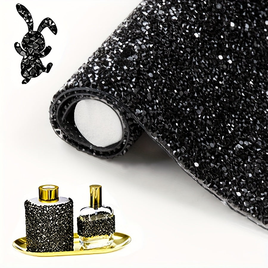 Самоклеящаяся смоляная алмазная наклейка, кристально украшенная наклейка для DIY-ремесел - одноразовая 9.4x15.8 дюйма